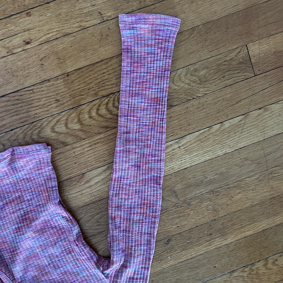 SO Purple Wrap Crop Top Fitted Blouse - Picture 5 of 5